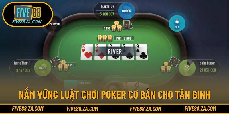 Nắm vững luật chơi Poker cơ bản cho tân binh